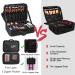 Chomeiu Medium Black Travel Makeup Case - Professional Organizer for Cosmetic Accessories - Buy Online on GoSupps.com