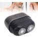 Pocket Size Electric Beard Trimmer for Men - USB Rechargeable Self Grinding Washable Mini Travel Design with LED Screen - White Grey - Buy Online on GoSupps.com