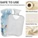 Funny Christmas Snowman Hot Water Bottle - 2L Fleece Cover for Warm & Cold Compress - Winter Forest Gift - Buy Online on GoSupps.com