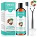 Coconut Oil Pulling with 7 Natural Essential Oils Mint Mouthwash Helps with Fresh Mouth Breath Teeth Gum Whitening Healt Natural & Alcohol-Free Mouthwash with Guru Tongue Scraper Toothbrush