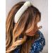 White Pearl Knot Headband for Women - Elegant Wedding Hair Accessories - Buy Online on GoSupps.com