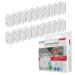 reer socket protector - the child-safe original from the inventor for gluing white 20 pieces white 20 pieces