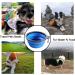 JVHLOV 350ml Foldable Travel Dog Bowl Set - Portable Silicone Drinking Bowls for Cats & Dogs with Carabiners | Ideal Pet Accessories for Travel - Buy Online on GoSupps.com