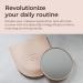 Beautifect 7x Magnifying Mirror - Clear Compact Mirror for Precision Makeup Tweezing & Skincare Travel Magnifying Pocket Mirror with Vegan Leather Sleeve Fits Glow Mirror - Matte Gold - Buy Online on GoSupps.com