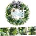 Zerodeko 1pc Artificial Garland House Ornaments Artificiales Para Easter Decoration Artificial Olive Wreath Plant Decorations Door Wreath with Bowknot Easter Wreath Household Wooden Boxwood - Buy Online on GoSupps.com