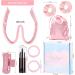 Velour Heatless Curlers Headband Set for Heatless Curls - Pink 7Pcs - Buy Online on GoSupps.com