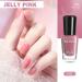 Jelly Pink Nail Polish - Peel Off Nail Polish Quick-drying & Non-Toxic Nail Varnish - DIY Eco Friendly Water Based Nail Polish Pink Nail Paint for Women Girl Manicure Nail Art B123-Jelly Pink - Buy Online on GoSupps.com