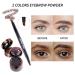 Music Flower Gel Eyeliner Eyebrow Powder Set - Black/Brown, Water/Smudgeproof, Long Lasting Makeup - 0.49 oz x 2 - Buy Online on GoSupps.com