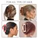 8 Pack Large Rectangle Hair Claw Clips - Matte Hair Clips for Women - Strong Hold for Thin, Thick, Curly Hair - Non-slip Square Hair Accessories - Buy Online on GoSupps.com