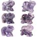 NUPUYAI Amethyst Elephant Figure - Gemstone Crystal Lucky Charm | Feng Shui Reiki Decoration - Buy Online on GoSupps.com