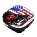 Vintage American Chopper Motorcycle with USA flag sanitary-napkin storage bag menstrual pad bag portable menstrual cup bag with zipper 4