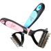 Anigood PET Grooming Rake Comb Brush For Dogs Cats With Long Thick Hair | Professional Deshedding Dematting Pet Supplies (Pink) - Buy Online on GoSupps.com