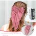 DHWEKU 3 Pieces Hair Clips with Big Bow Soft Silky Satin Hair Clip Long Tail French Ribbon Hairpins 90s Bowknot Clip for Party Christmas Women Girls - Buy Online on GoSupps.com
