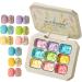 9 couleurs set de peinture l' ponge multicolore arc-en-ciel soins de beaut solides kit de manucure peinture l'huile solide utilisation la maison maquillage longue dur e