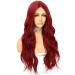 Red Tip Wavy Synthetic Wig for Women | 24-Inch 13x3 Long Wig - Shop Now! - Buy Online on GoSupps.com