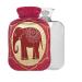 Hot Water Bottle with Cover Indian Elephant BPA Free 2L Large Hot Water Bag for Bed and Hand and Feet Pain Relief