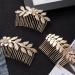 Elegant XPEX 3-Piece Gold Hair Jewelry Set - Leaf Hair Combs for Women | Easy Hair Styling & Stunning Designs - Buy Online on GoSupps.com