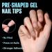 Buy Tomicca 504 Pieces Short Almond Nail Tips Soft Gel Complete Cover | Pre-Polished Artificial Nail Tips for Salon 12 Sizes Available - Buy Online on GoSupps.com