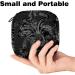 Portable Women's Binding-Up Bags | Menstrual Cup & Insert Bags for Teens | Stylish Black & White - Perfect for First Period - Buy Online on GoSupps.com