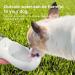Emwel Large Portable Dog Water Bottle - 550ml Leak-Proof Puppy Dispenser for Pets - White - Buy Online on GoSupps.com
