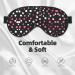 Black Polka Dot Sleep Eye Mask - Adjustable Light Blocking Unisex for Deep Rest | International Shipping - Buy Online on GoSupps.com