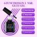 Gelike EC Soft Gel Nail Kit with LED Lamp - French Tip Nail Stamp DIY Extension Set in Almond & Coffin Shape - Buy Online on GoSupps.com