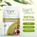 Davis Finest Organic Reetha Soap Nuts Powder 250g - Ayurvedic SLS-Free Shampoo for Deep Cleansing & Dry Itchy Scalp - International Shipping - Buy Online on GoSupps.com