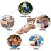 Ladies Lightweight Orthotic Slip-On Sandals | Women's Chunky Heels Square Open Toe Strappy Bunion Corrector Shoes for Summer Hiking & Beach | Plantar Fasciitis Relief - Size 7.5 Green - Buy Online on GoSupps.com