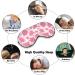 Pastel Pink Cow Tie Dye Sleep Mask for Women | Adjustable Eye Shades with Elastic Strap - Perfect for Restful Sleep - Buy Online on GoSupps.com