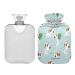 KCL Deci hot bottle with cover Christmas funny white dog 2l hot water bottle hot water bag for foot warmer pain relief hot and cold therapy cramps