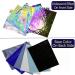 PALJOLLY 6 Sheets Large Iridescent Stained Glass Variety Pack - 6'' x 7 1/2'' Rainbow Colors for Glass Crafts & Projects - Buy Online on GoSupps.com