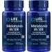 Life Extension Melatonin IR/XR 120 Capsules (Pack of 2) - Immediate & Extended-Release for 7 Hours Support - Night Time Supplement - Stay Asleep All Night Long - Non-GMO Gluten-Free