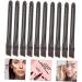 Baluue 10 Pcs Eye Shadow Brush Dual Ended Makeup Brush Sponge Applicator Makeup Applicator Stainless Steel 5.8X0.7X0.5CM Black - Buy Online on GoSupps.com