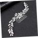 Housoutil Wedding Hair Barrette Rhinestone Headpiece Wedding Hair Clip Bridal Headpiece Bride Hair Clip Leaf Hair Pin Rhinestone Hair Accessories Hair Barrettes Miss Horse Eye Comb - Buy Online on GoSupps.com