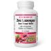 Natural Factors Zinc Lozenges 60 lozenges Cherry Flavour with Echinamide Elderberry & Vitamin C Sore Throat Relief Helps Maintain Immune Function