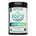 Zhou Deep Greens | Organic | Morning Complete Prebiotic Probiotic Powder | Green Blend of Wheatgrass Spirulina and Maca Powder | 9.6 oz 30 Servings