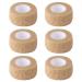6pc-1 Inch Wide Skin Colour Elastic Self- Adhesive Bandage Finger Tape First Aid Wrap Bandages  for Wrist and Ankle Sprains & Swelling 6pcs