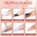 Modelones Poly Nail Gel Kit - Nude Gray Glitter Extension Set with Slip Solution | All-in-One Professional French Nail Builder - Buy Online on GoSupps.com