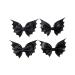 Bat Hair Bow Clips for Teen Girls Women 4pcs Halloween Decorations Cosplay Costume Hair Accessories 4inch