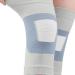 Fabater Knee Sleeve - Non-Slip Compression Support | Breathable Light Gray Fitness Gear (M) - International Shipping Available - Buy Online on GoSupps.com