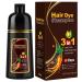Ingbear Dark Brown Hair Dye Shampoo for Grey Hair - 3 in 1 Instant Hair Colour Shampoo Long Lasting for Men and Women - Natural Shampoo 500ml