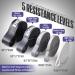 5 Resistance Bands Set - Versatile Strength Training & Pilates Tapes with Door Anchor | Fitness Resistance Straps for All Levels - Perfect for Retirement & Home Workouts - Buy Online on GoSupps.com