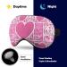 Soft Adjustable Sleep Mask | Comfortable Eye Cover for Travel & Relaxation - Love Heart Design for Men & Women - Buy Online on GoSupps.com