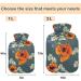 Buy NAANLE Vintage Goose Transparent Hot Water Bottle - 2L for Menstrual Cramps Pain Relief & Heat Therapy - Flower Poppy Design - Buy Online on GoSupps.com