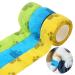 3Pcs Vet Wrap 3 Color Self Adhesive Heart Pattern Injury Wrap Tape Bandage Cohesive Tapes for Cats Dog Horses(1 x 177Inch)
