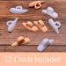 Hammerhead Toe Pad - 12 Pairs Gel Toe Spacers for Foot Pain Relief and Walking Stability (Peachpuff/White) - Buy Online on GoSupps.com