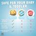Bubba Bear Baby Bamboo Suction Bowl Plate & Spoon Set | Stay Put Toddler Led Feeding Bowls & Plates | Guide to Weaning eBook Blue - Buy Online on GoSupps.com