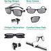 Eyekepper 5-Piece Spring Hinge Half Eye Reading Glasses Set +0.50 Gray Lens - Stylish & Durable - Buy Online on GoSupps.com