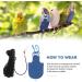 TEHAUX Bird Diaper Harness | Parrot Flight Suit | Cockatiel Costume | Budgerigar Diaper | Pet Bird Vest with Leash (Random Bow Style) - Buy Online on GoSupps.com