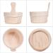 Sauna Bucket Cedar | 4L Sauna Kit Indoor Cedar | Spa and Sauna Accessories for Homes Bathrooms and Rooms Bathroom for - Buy Online on GoSupps.com